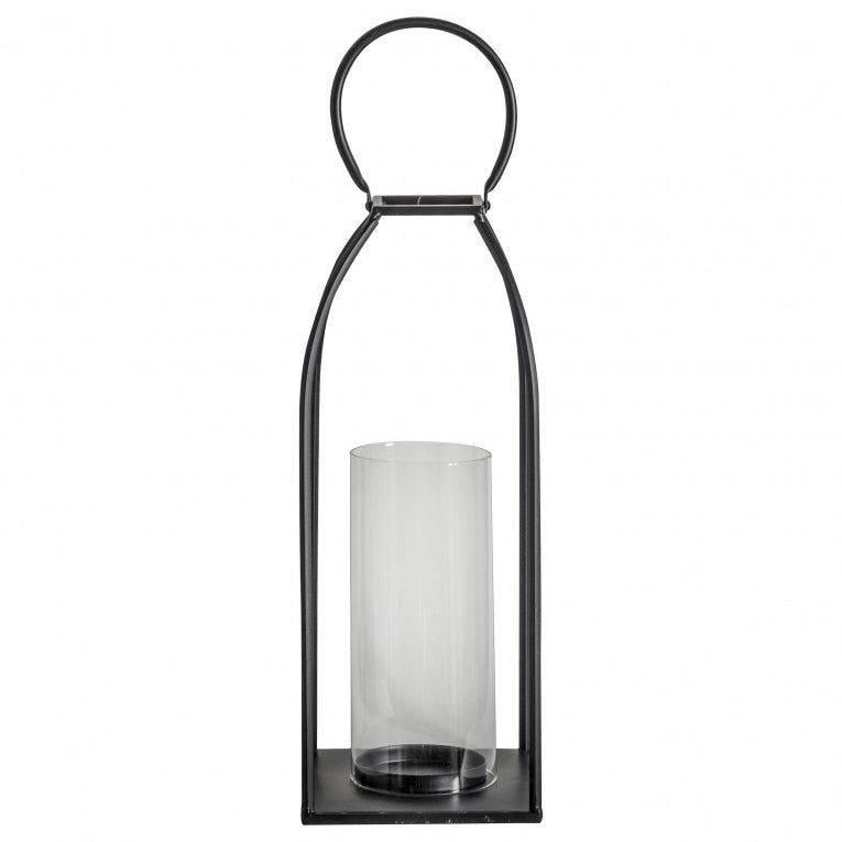 Product photograph of Gallery Interiors Alcora Black Lantern Outlet Black Large from Olivia's.