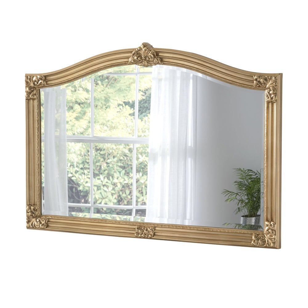 Product photograph of Olivia S Aurora Arched Wall Mirror In Gold from Olivia's.