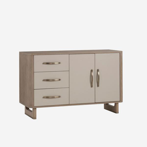 Product photograph of Andrew Martin Charlie 3 Drawer Sideboard Brown Small from Olivia's