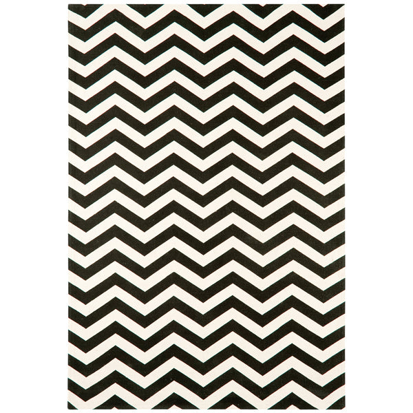 Asiatic Carpets Onix Hand Woven And Printed Rug Zig Zag Mono 120 X 170cm