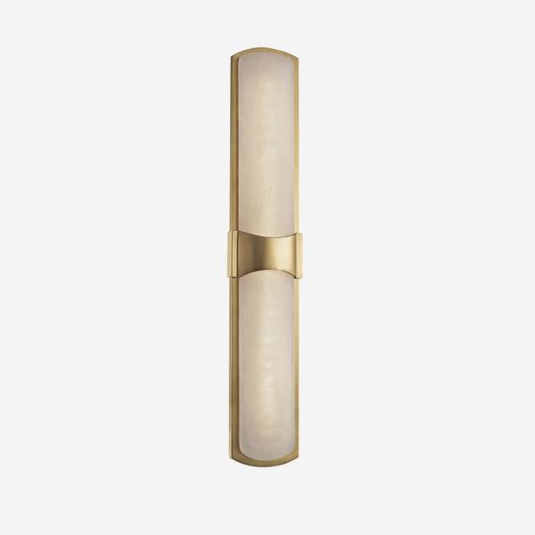 Product photograph of Andrew Martin Valencia Wall Light Aged Brass Small from Olivia's