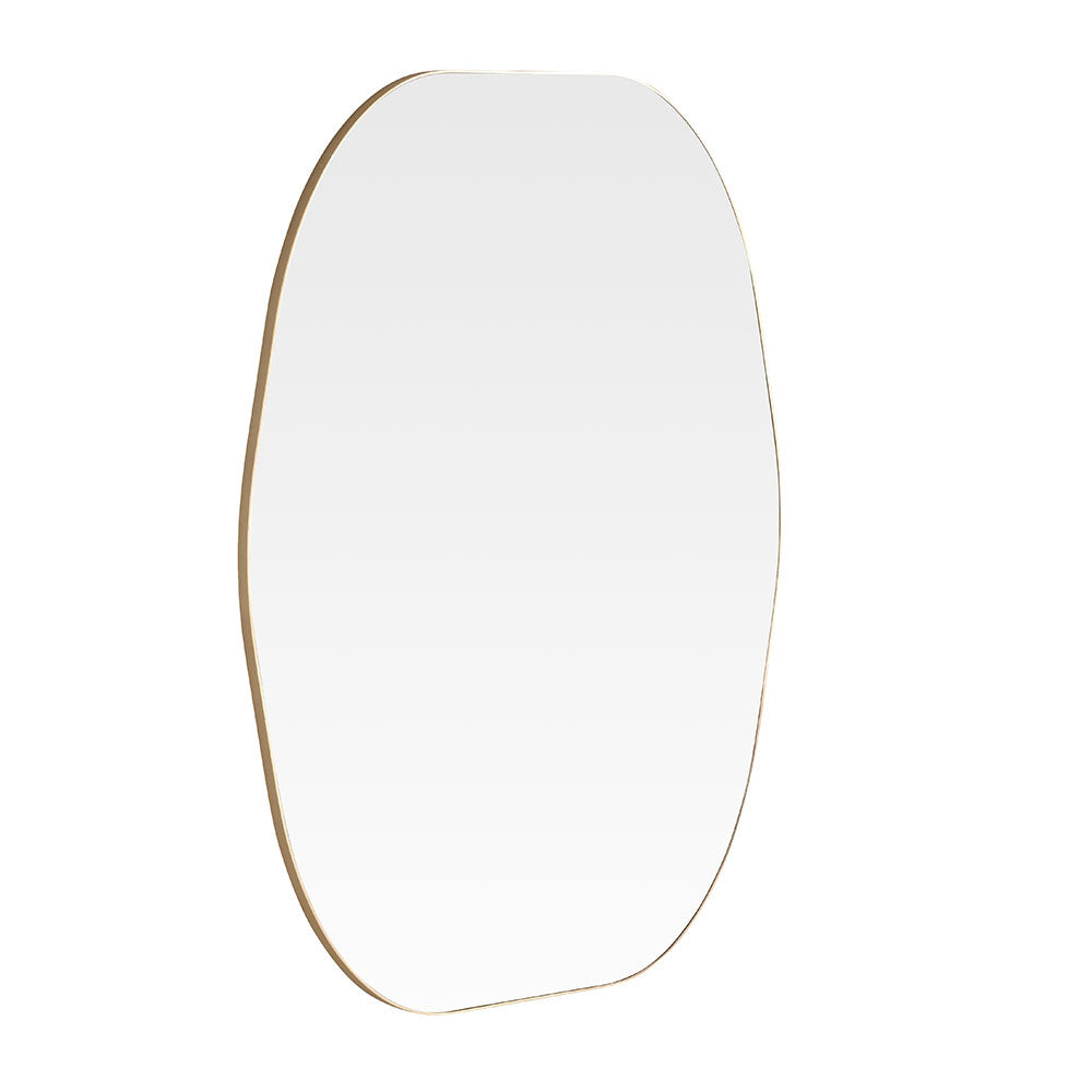 Product photograph of Olivia S Oakland Hexagonal Wall Mirror In Gold from Olivia's