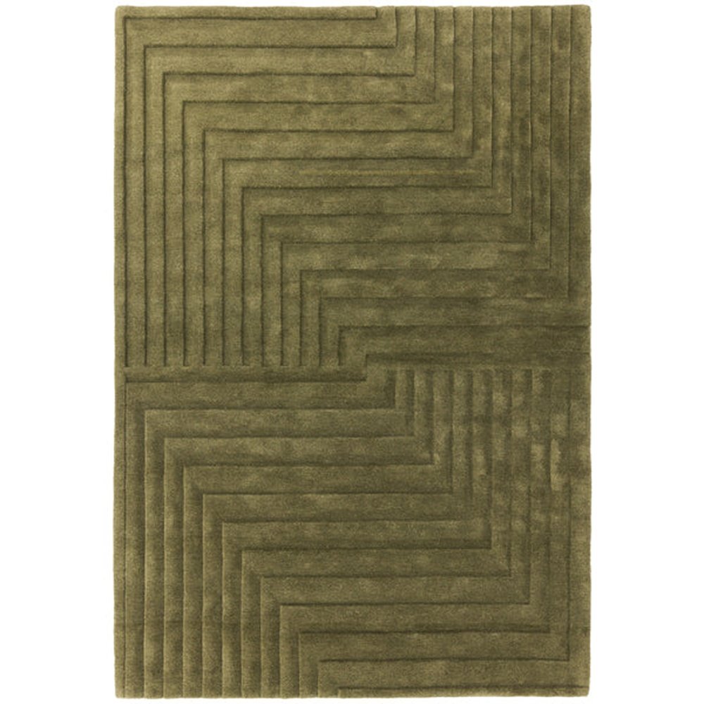Asiatic Carpets Form Hand Tufted Rug Green 160 X 230cm