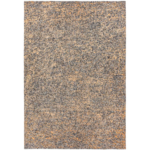 Asiatic Carpets Elona Mosaic Cowhide Hand Sewn Rug Grey 120 X 170cm