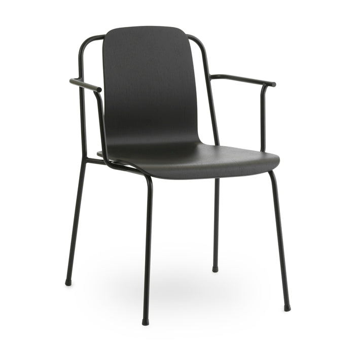 Normann Copenhagen Studio Black Steel Occasional Chair Black