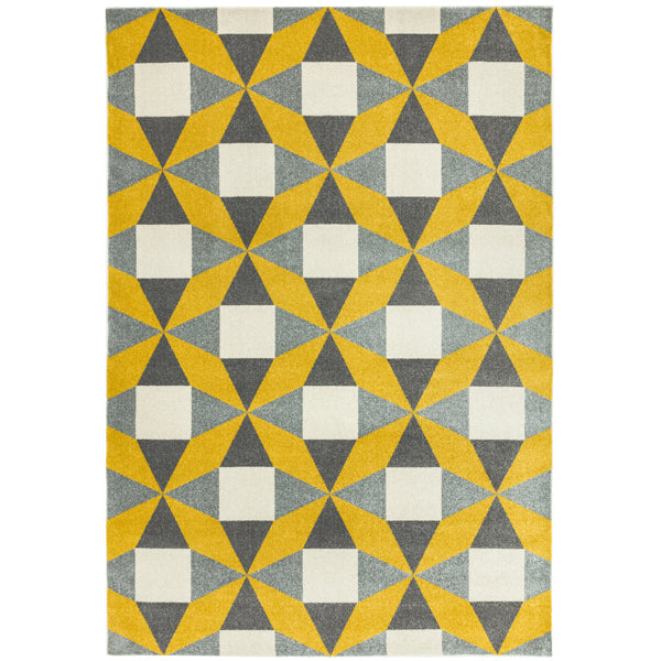 Asiatic Carpets Colt Machine Woven Rug Fan Mustard 160 X 230cm