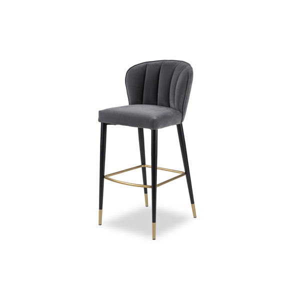 Product photograph of Liang Eimil Maya Kaster Ancor Grey Bar Stool Outlet from Olivia's