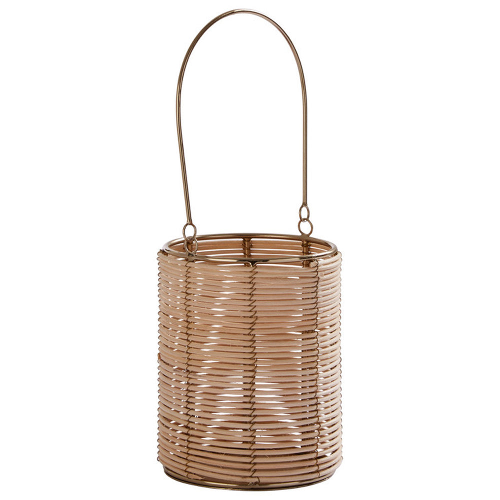 Product photograph of Olivia S Rattan Hurricane Candle Holder Small from Olivia's