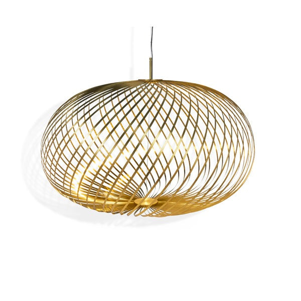 Product photograph of Tom Dixon Large Spring Pendant Brass Brass from Olivia's