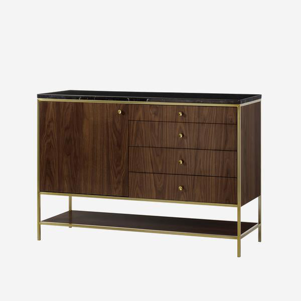 Product photograph of Andrew Martin Chester Sideboard Black Large from Olivia's.