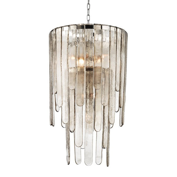 Product photograph of Hudson Valley Lighting Fenwater Steel 9 Light Pendant from Olivia's