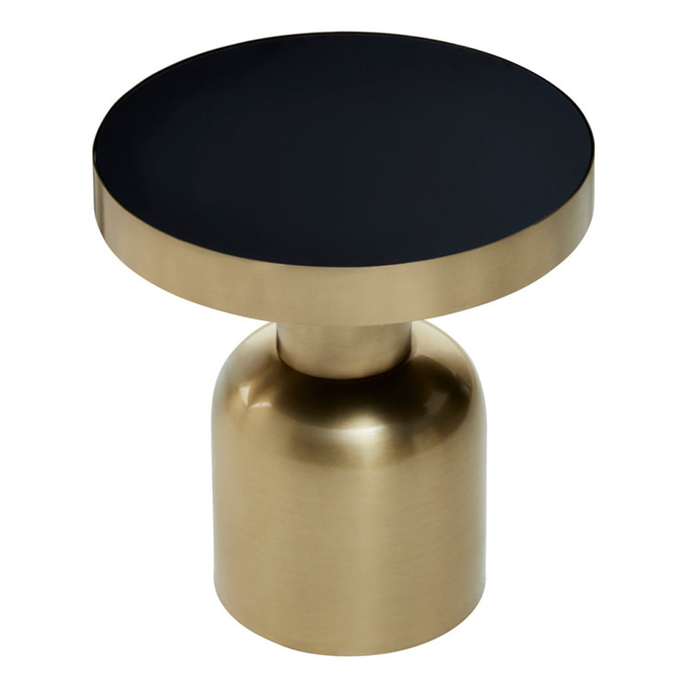 Product photograph of Olivia S Boutique Hotel Collection - Gail Gold Side Table Small from Olivia's