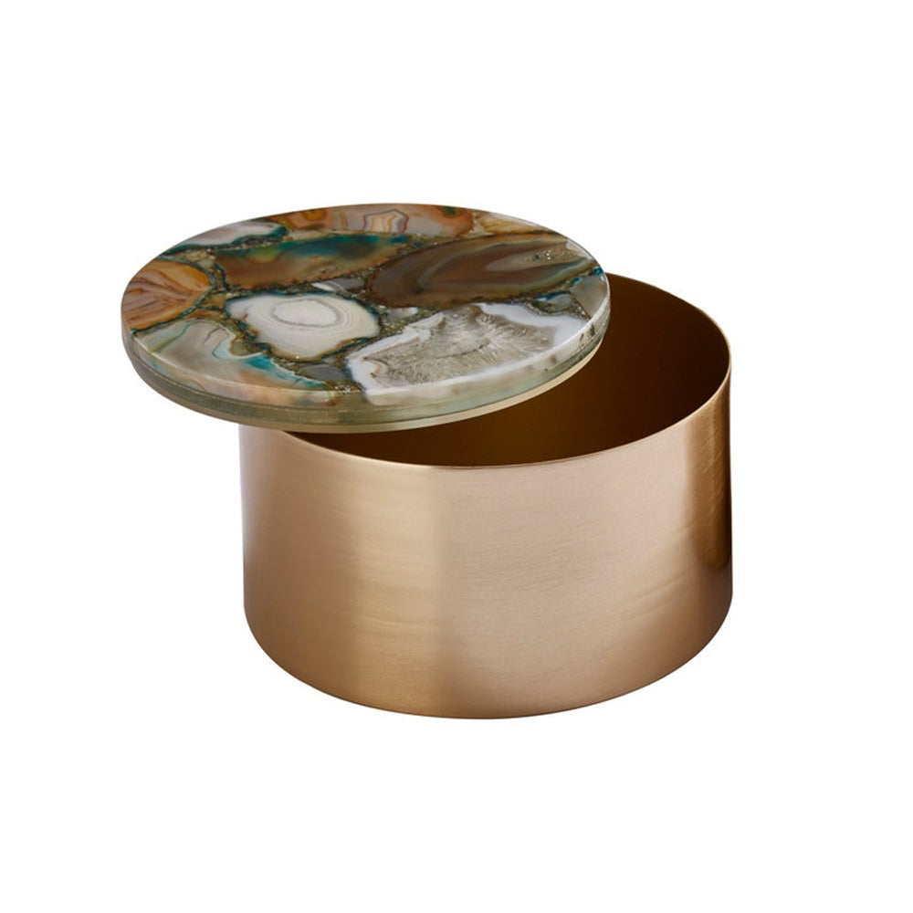 Product photograph of Olivia S Boutique Hotel Collection - Agate Trinket Box Small from Olivia's