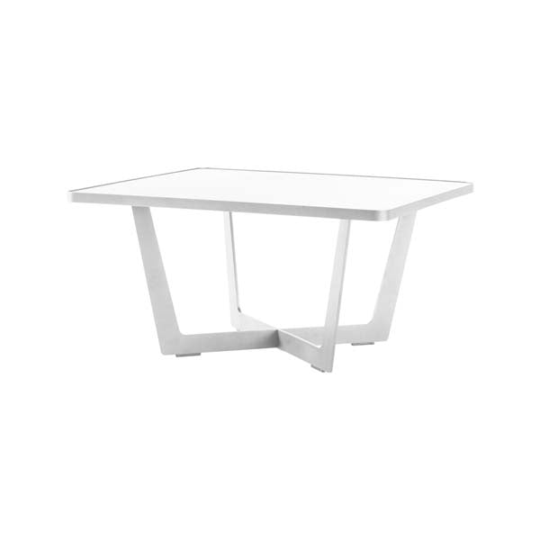 Cane Line Time Out Outdoor Coffee Table Large Aluminium White