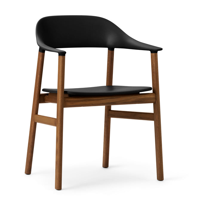 Normann Copenhagen Herit Smoked Oak Legs Occasional Chair Black