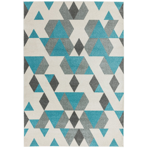 Asiatic Carpets Colt Machine Woven Rug Pyramid Blue 160 X 230cm