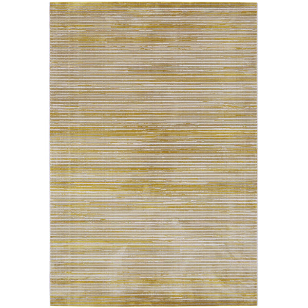 Asiatic Carpets Cosmos Machine Woven Rug Parallel Ochre 200 X 290cm