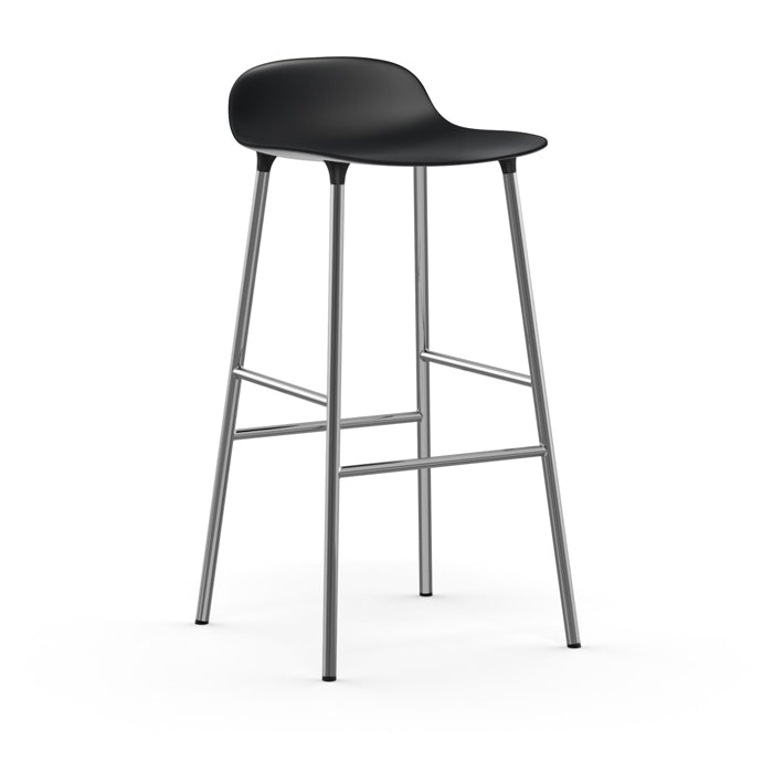 Normann Copenhagen Form Barstool Chrome Blue