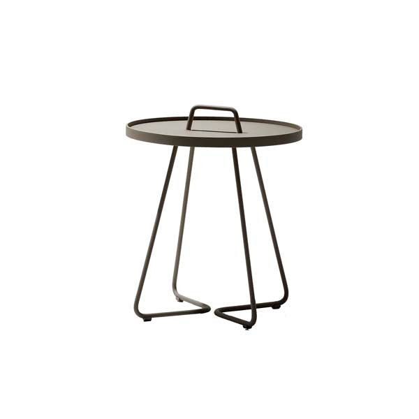 Product photograph of Cane-line On-the-move Outdoor Side Table Small Taupe from Olivia's