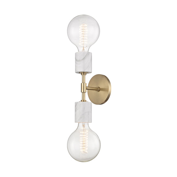 Product photograph of Hudson Valley Lighting Asime Steel 2 Light Wall Sconce from Olivia's