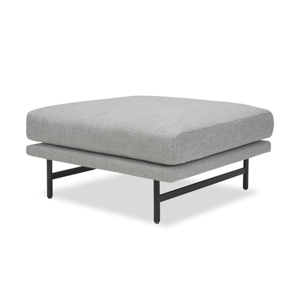 Product photograph of Liang Eimil Mossi Oscar Light Grey Footstool from Olivia's