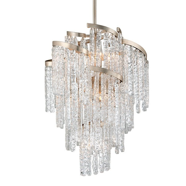 Product photograph of Hudson Valley Lighting Mont Blanc Hand-crafted Iron 9lt Chandelier from Olivia's