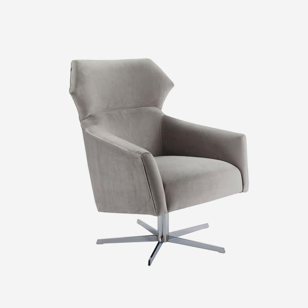 Product photograph of Andrew Martin Hugo Chair Pale Grey Desk from Olivia's