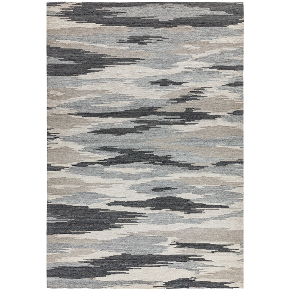 Asiatic Carpets Shade Jacquard Rug Strata Grey 160 X 230cm