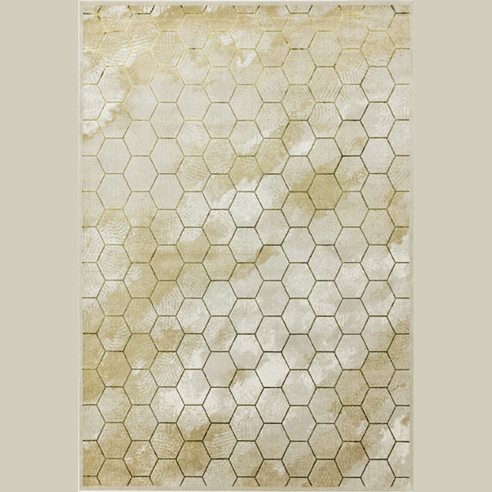Asiatic Carpets Quantum Machine Woven Rug Honeycomb 80 X 150cm