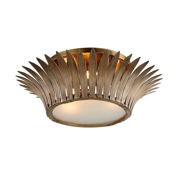 Product photograph of Hudson Valley Lighting Romanov Solid Brass 3lt Flush Mount from Olivia's