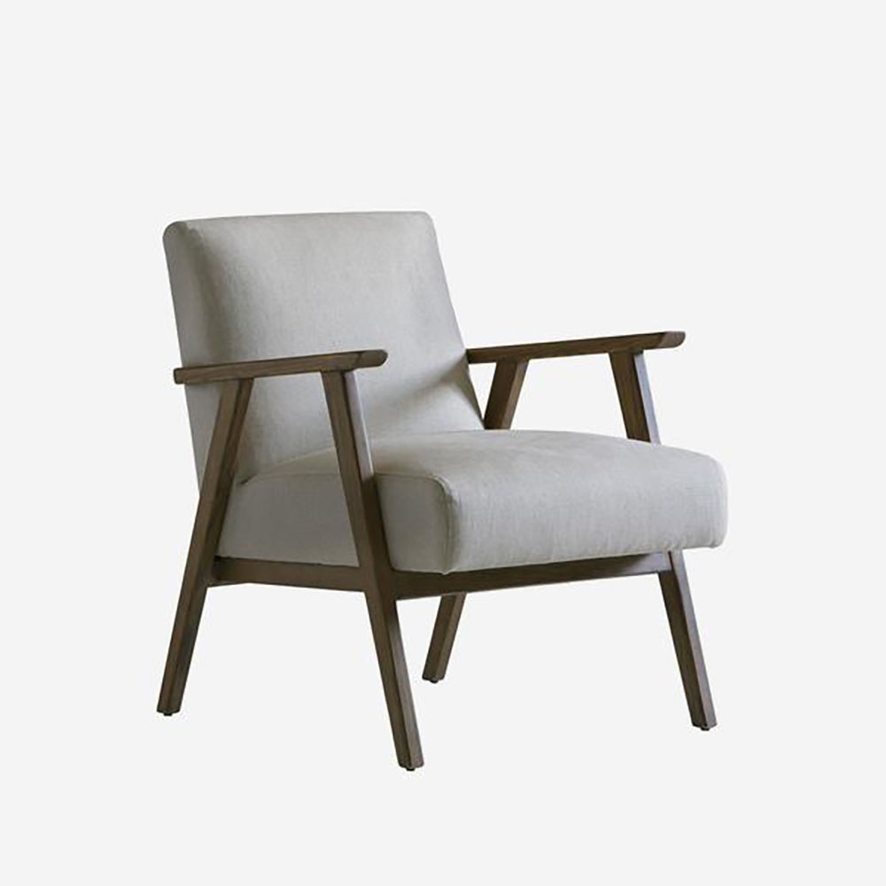 Product photograph of Andrew Martin Armchair Rory In White from Olivia's