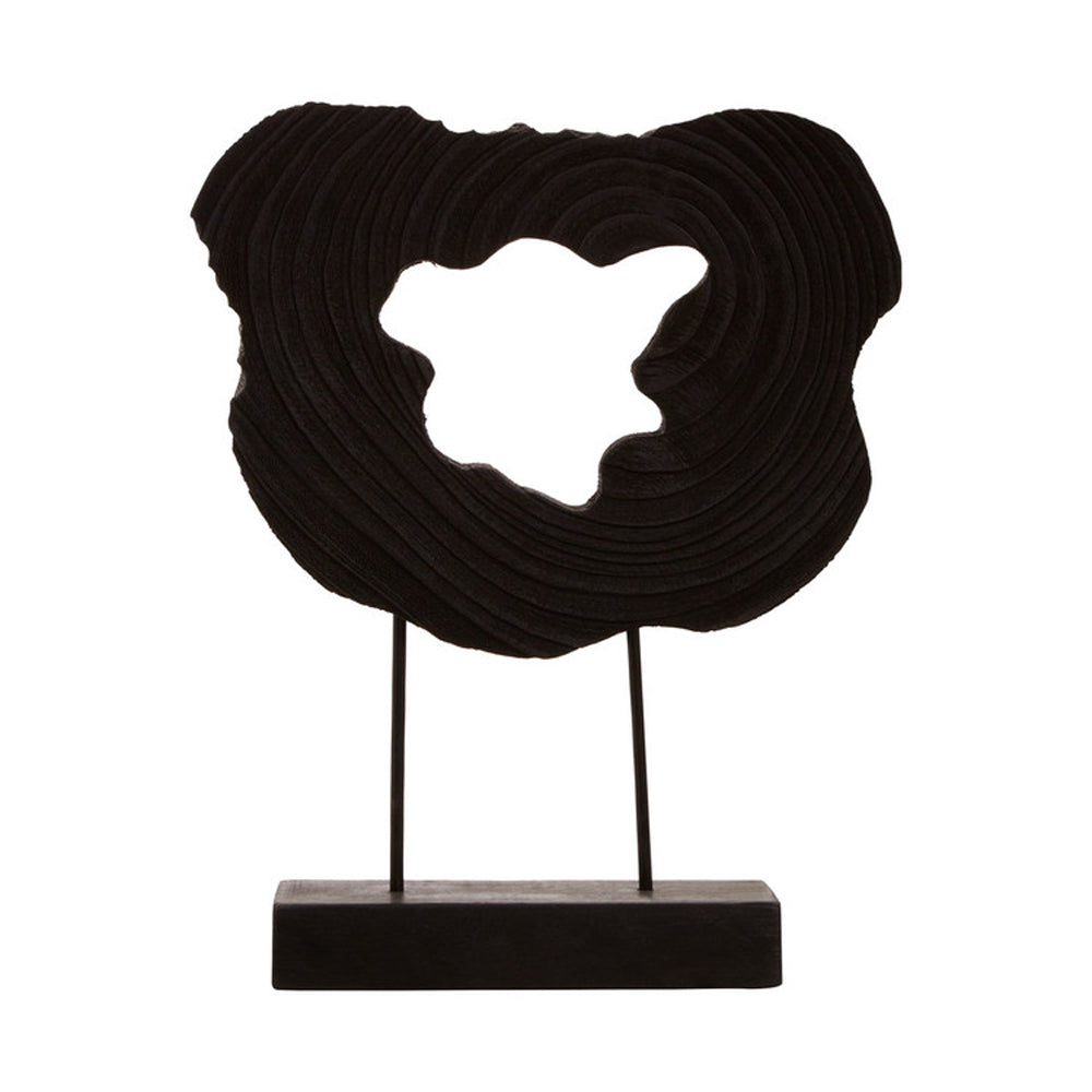 Olivias Black Wooden Sculpture