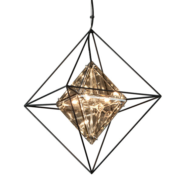 Product photograph of Hudson Valley Lighting Epic Hand-worked Iron 4lt Pendant from Olivia's