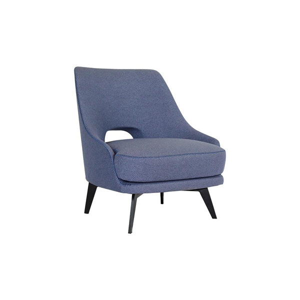 Product photograph of Olivia S Claude Blue Armchair from Olivia's