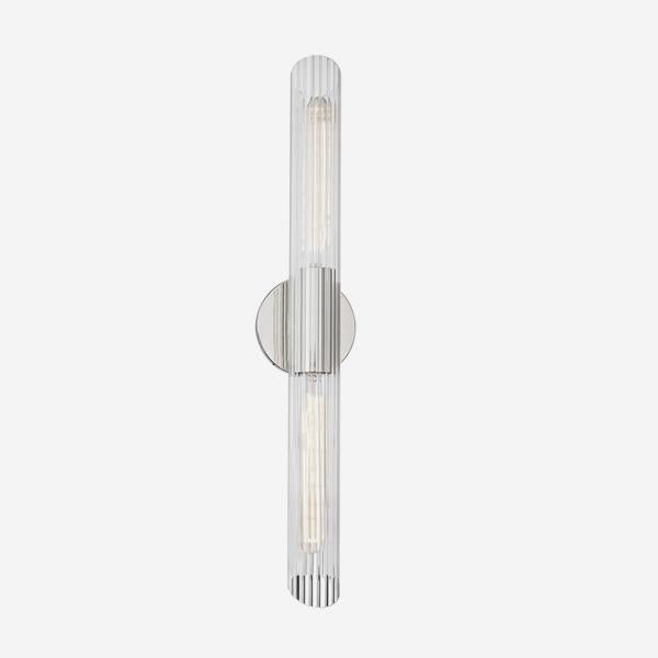 Product photograph of Andrew Martin Cecily Wall Light Polished Nickel Small from Olivia's
