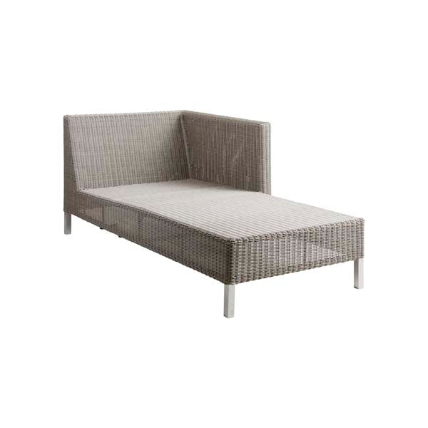 Cane Line Connect Sofa Chaise Lounge Module Left Taupe