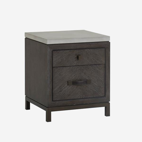 Product photograph of Andrew Martin Emerson Bedside Table Black from Olivia's