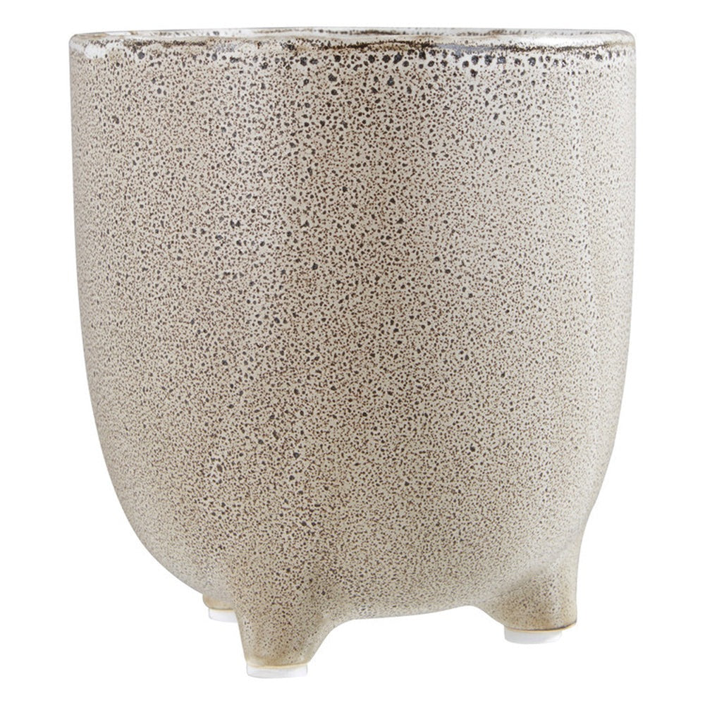 Product photograph of Olivia S Speckled Natural Stoneware Planter Small from Olivia's
