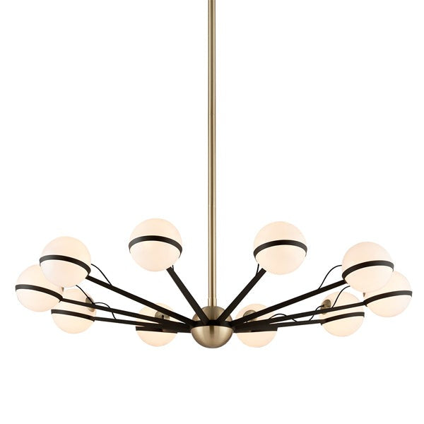 Product photograph of Hudson Valley Lighting Ace Hand-worked Iron 10lt Chandelier from Olivia's