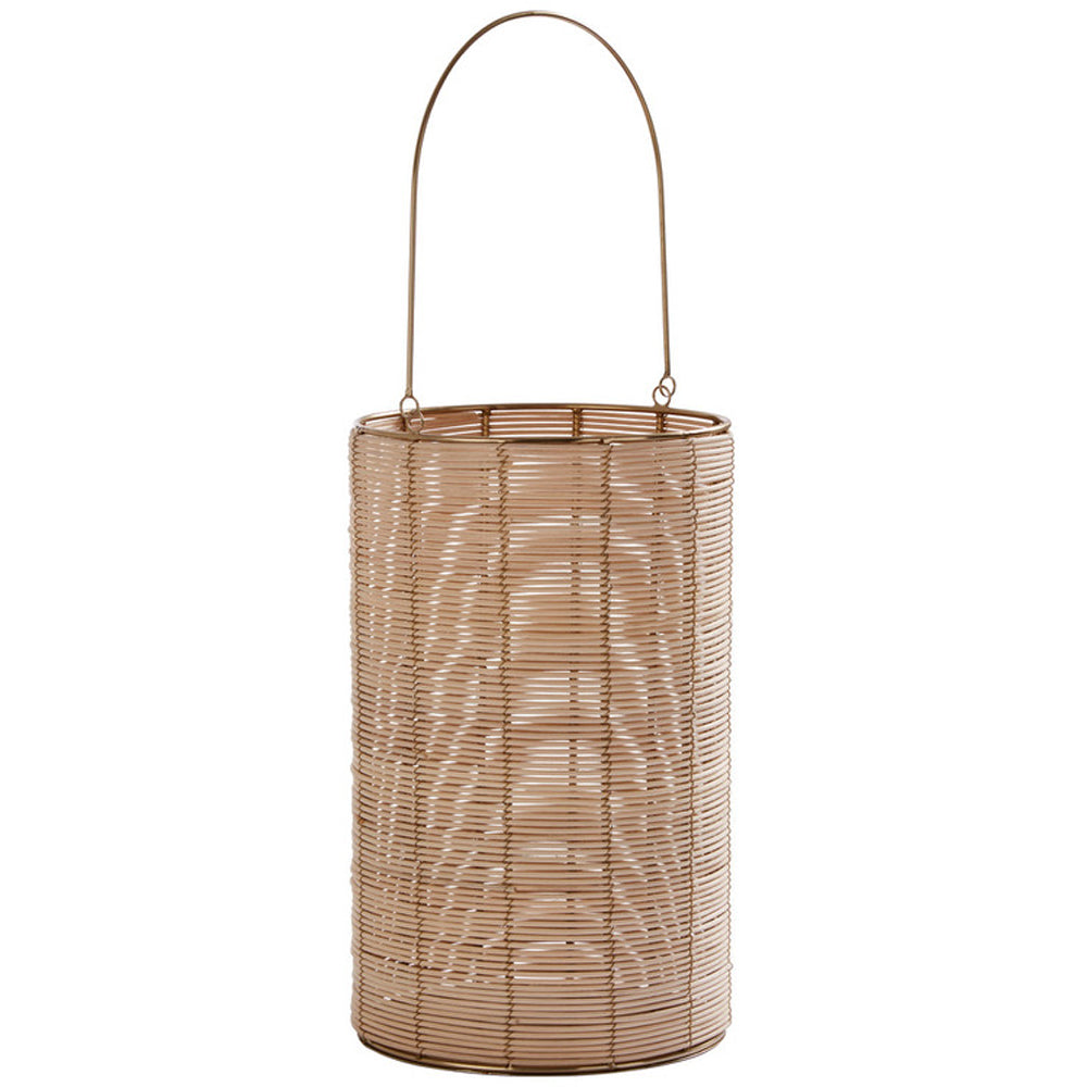 Product photograph of Olivia S Rattan Hurricane Candle Holder Large from Olivia's