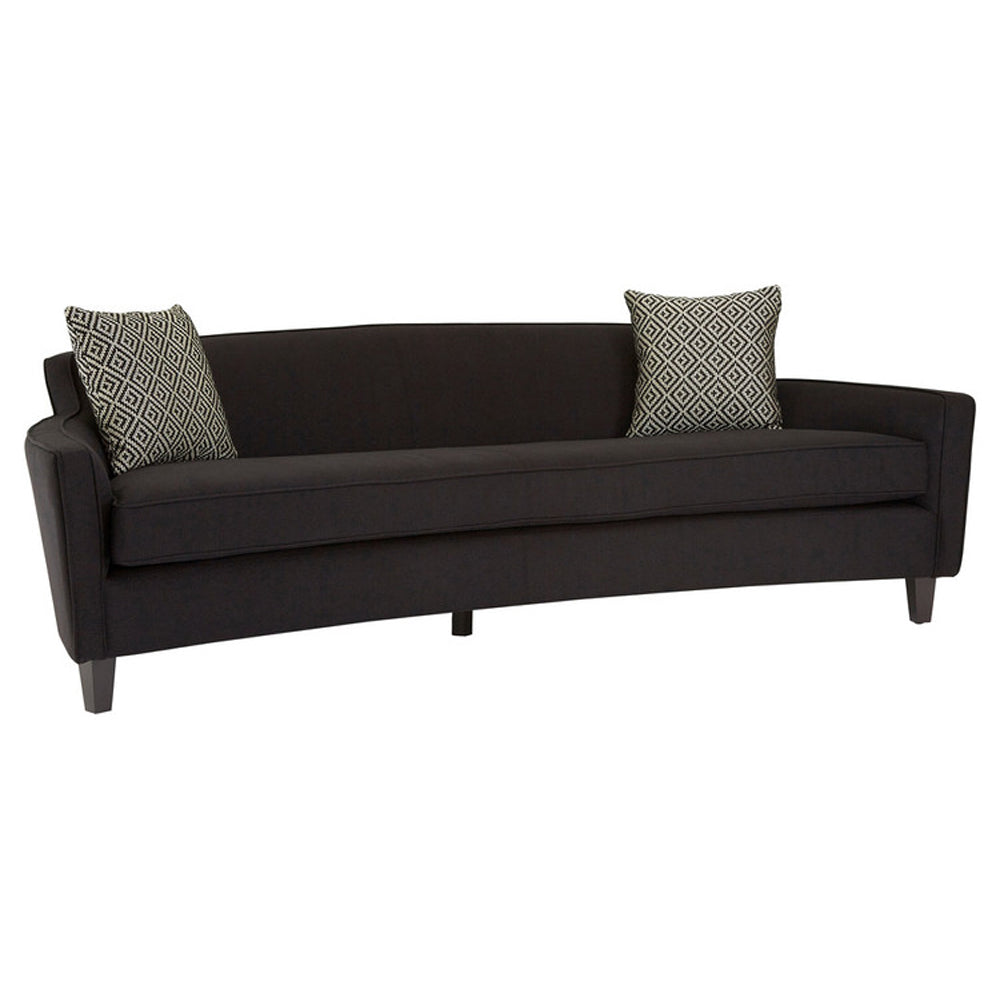 Product photograph of Olivia S Natural Living Collection - Rana Black 3 Seater Sofa from Olivia's