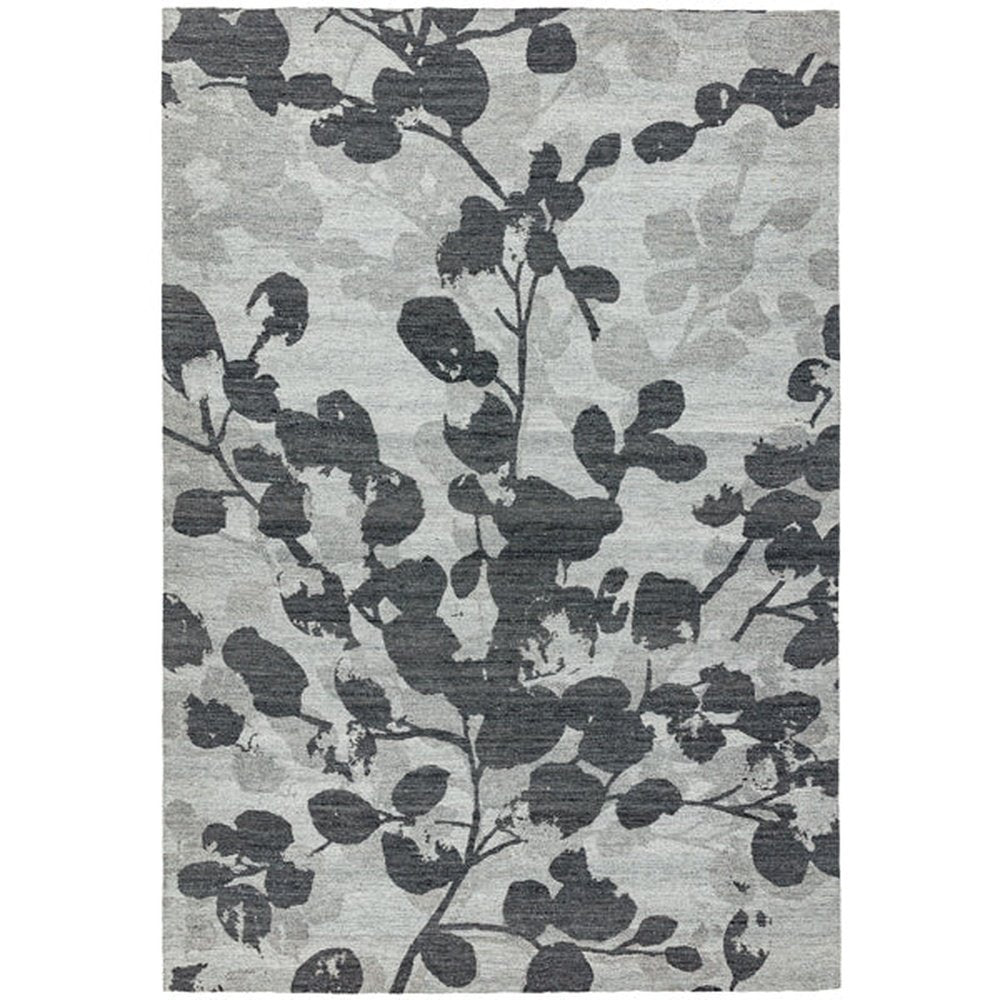 Asiatic Carpets Shade Jacquard Rug Leaf Grey 200 X 290cm