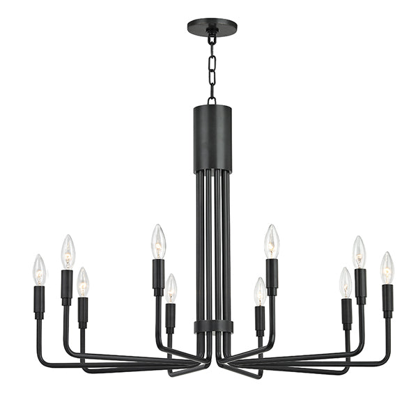 Hudson Valley Lighting Brigitte Steel 10 Light Large Pendant