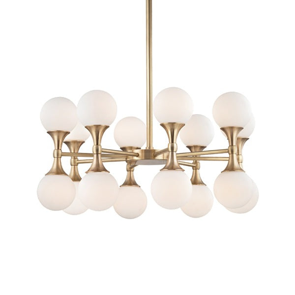 Product photograph of Hudson Valley Lighting Astoria Steel 16 Light Chandelier from Olivia's