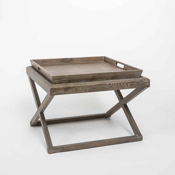 Product photograph of Di Designs Bentley End Table - Grey Aged Oak from Olivia's
