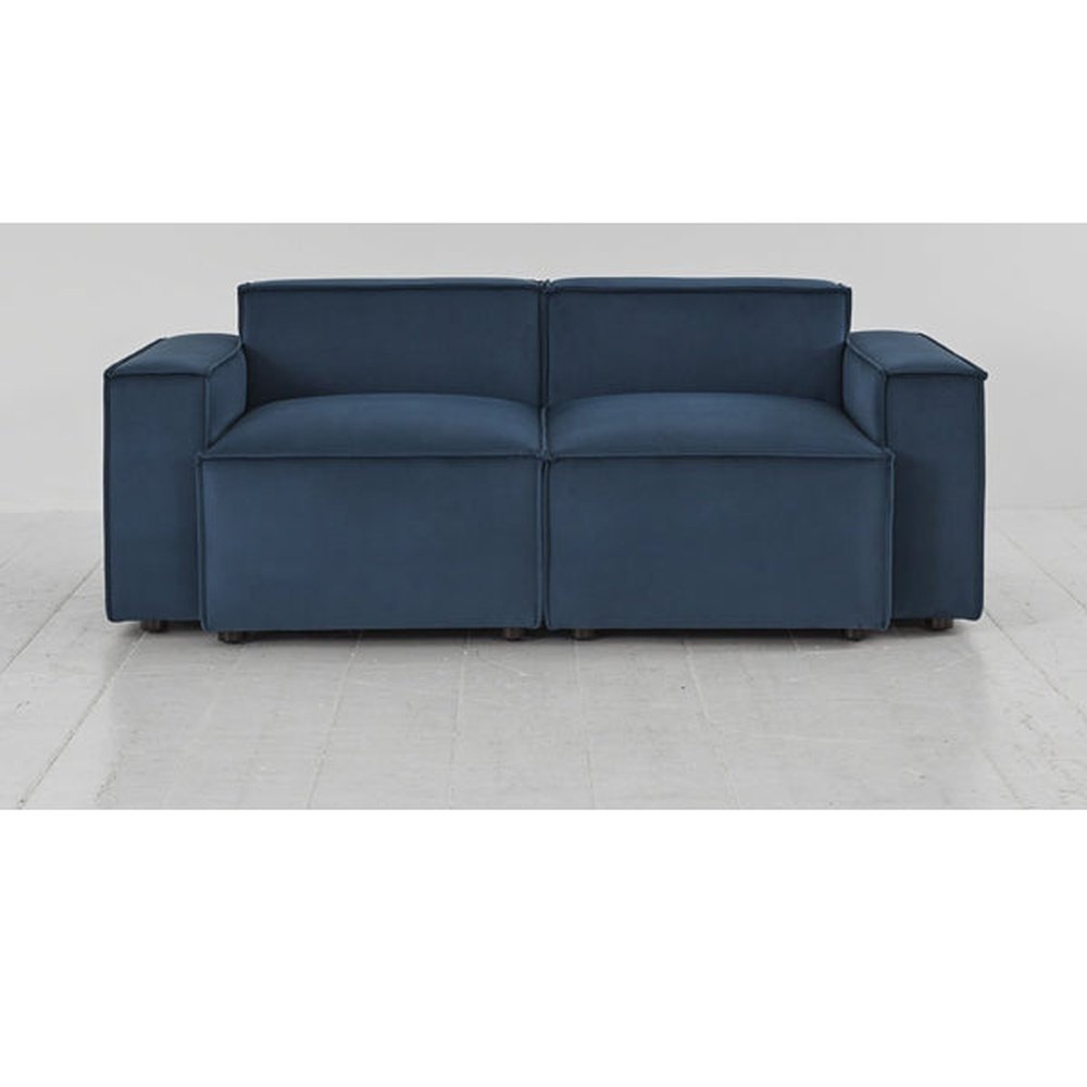 Swyft Model 03 Velvet Teal Configuration 1 Sofa
