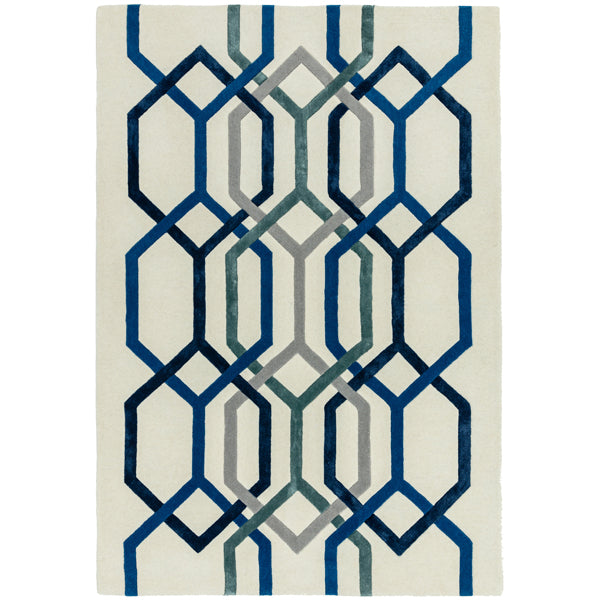 Asiatic Carpets Matrix Hand Tufted Rug Hexagon White 200 X 300cm