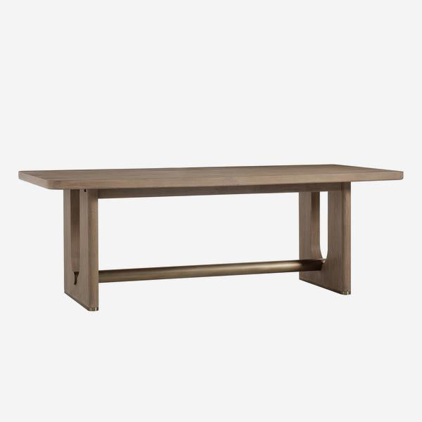 Product photograph of Andrew Martin Charlie 12 Seater Extending Dining Table Brown from Olivia's