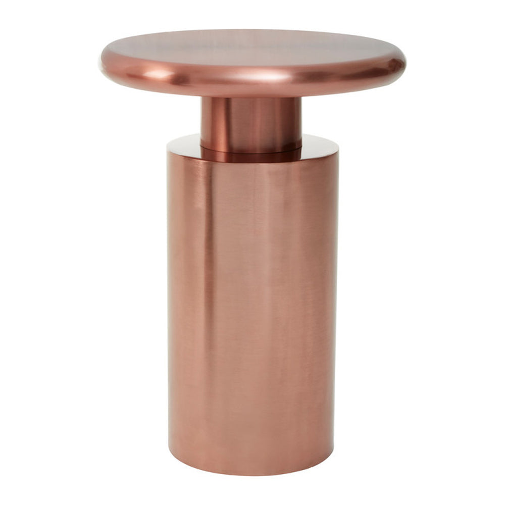 Product photograph of Olivia S Boutique Hotel Collection - Industrial Copper Side Table from Olivia's