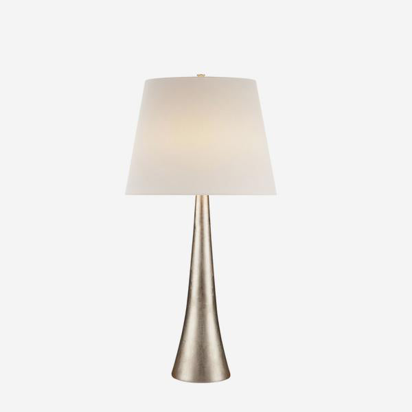 Andrew Martin Dover Leaf Table Lamp Burnished Silver